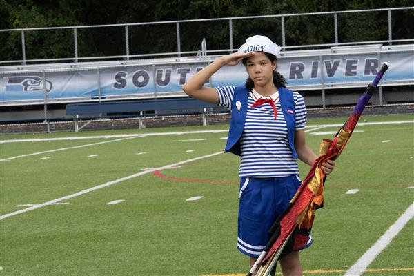 South River High School Marching Band Performing